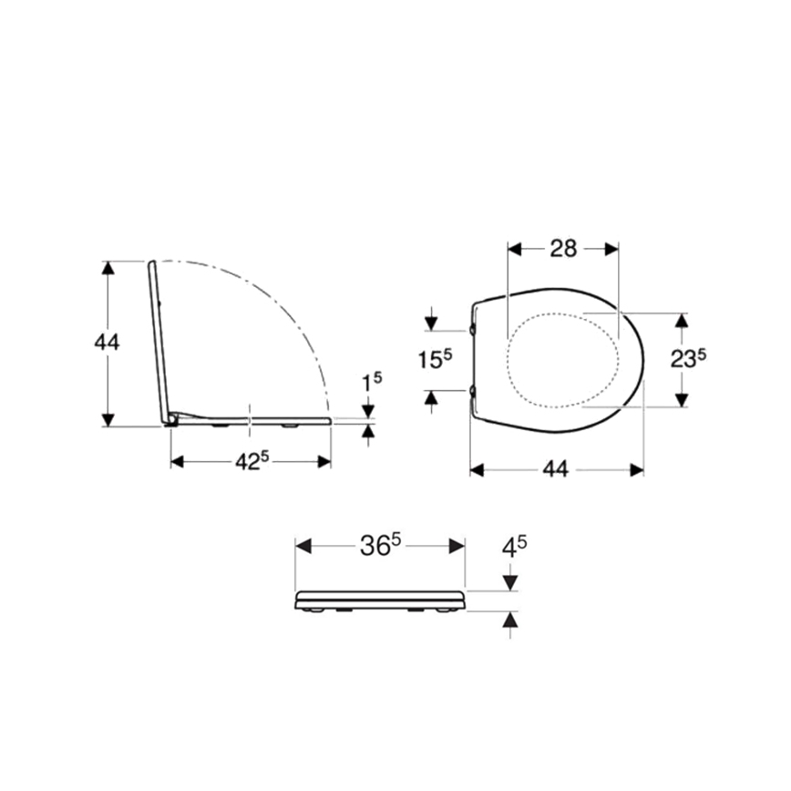 Kolo K90111000 - WC deska Rekord duroplast/bela