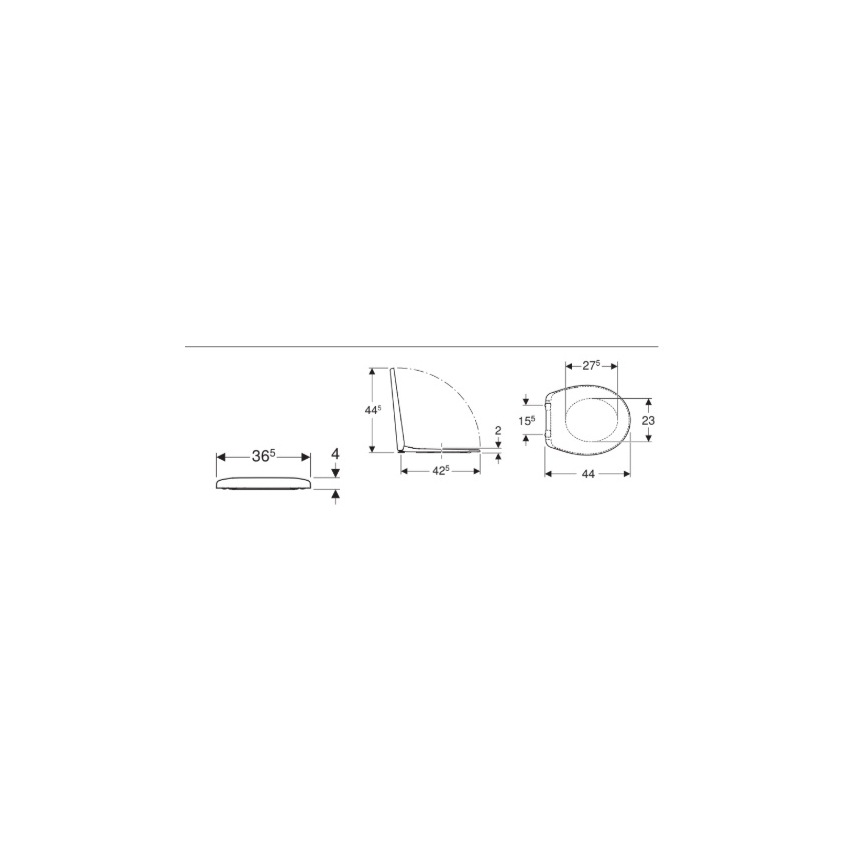 Kolo K90123000 - Sedež za WC Rekord duroplast/bela