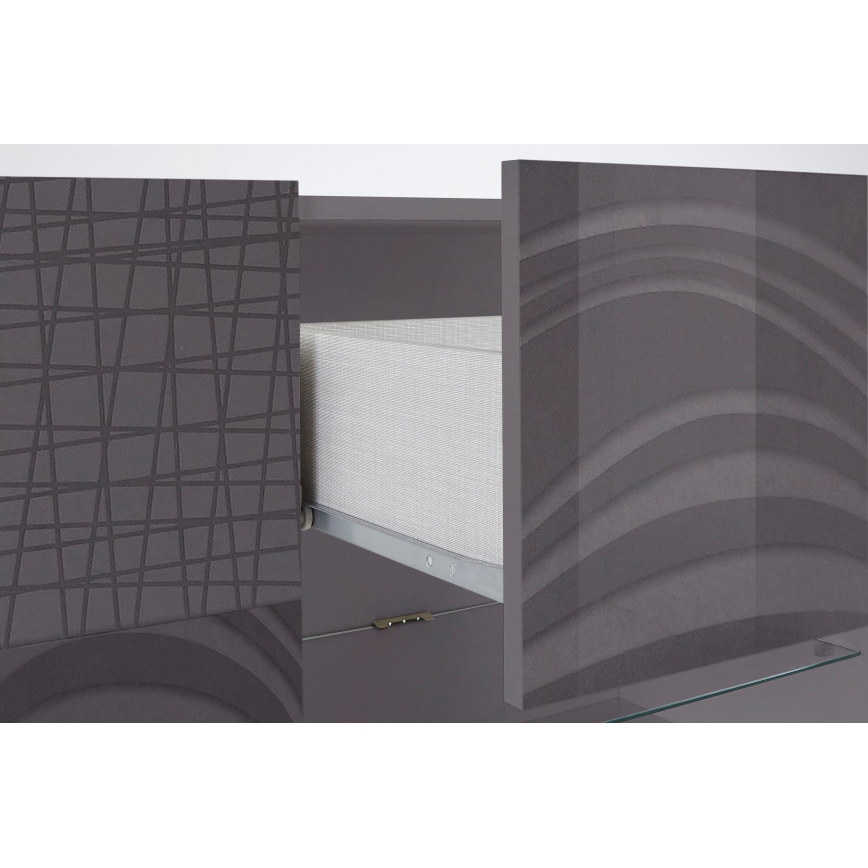 Komoda ARIA v antracitu