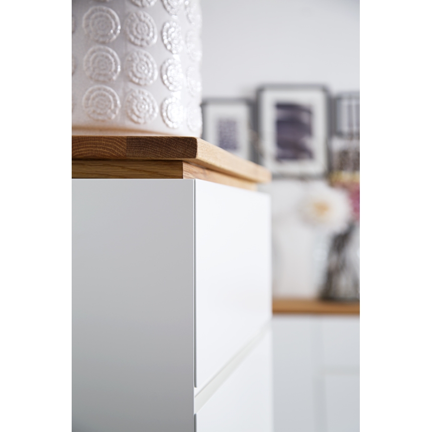 Komoda ARVI bela/hrast