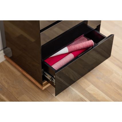 Komoda ARVI črna/hrast