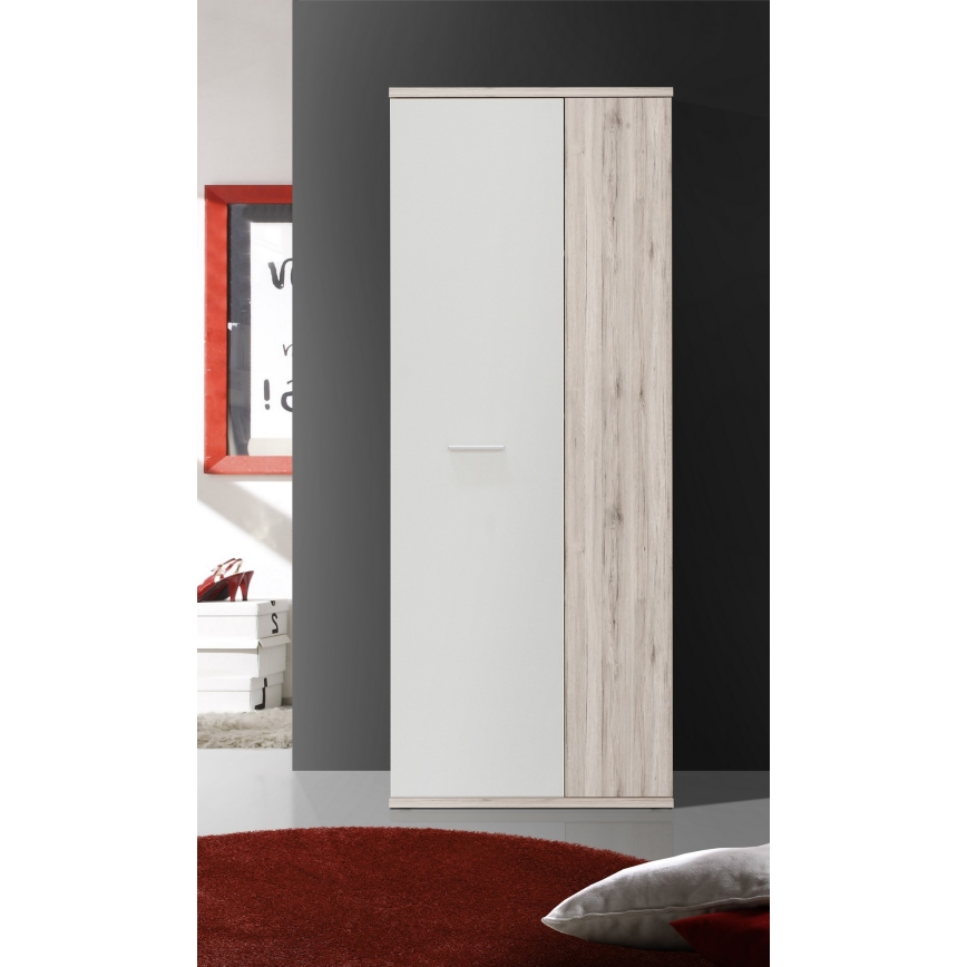 Komoda/Čevljnik SIMO bela/taupe