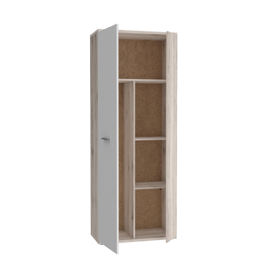 Komoda/Čevljnik SIMO bela/taupe