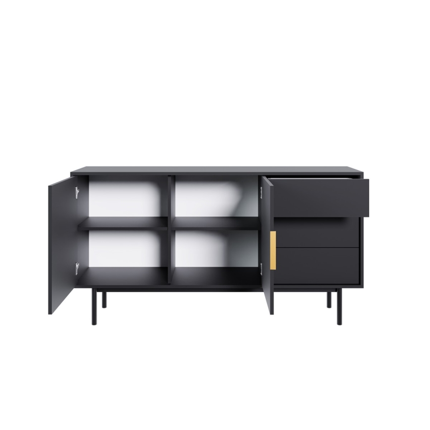 Komoda ELI 154x82x39 cm črna