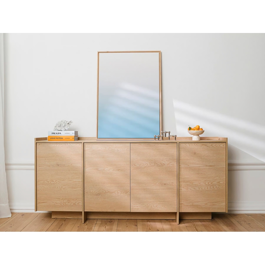 Komoda KEMI 200x90x38, hrast Cremona