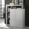 Komoda LENOR bela/siva beton