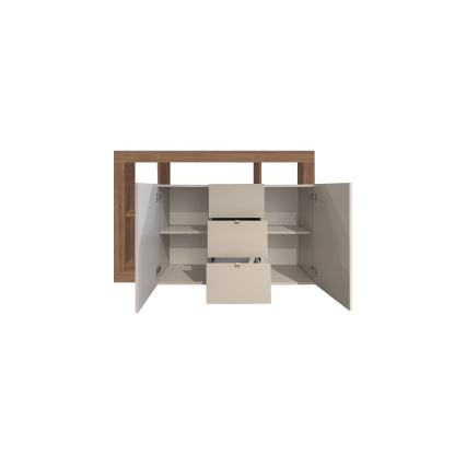 Komoda LENOR kašmir/hrast