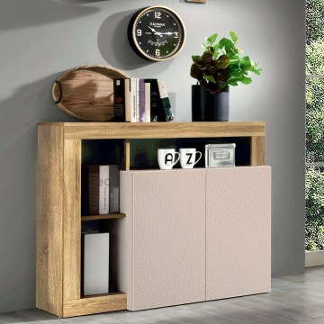 Komoda LENOR kašmir/svetli hrast