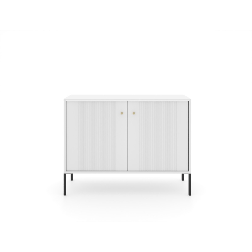 Komoda LUE bela/črna