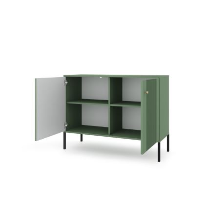 Komoda LUE zelena/črna