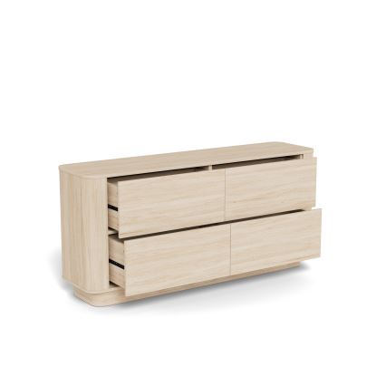 Komoda MADERA 160x75 cm, bel hrast