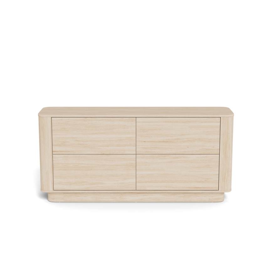 Komoda MADERA 160x75 cm, bel hrast