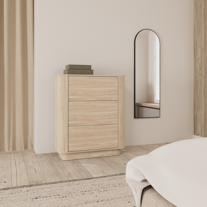Komoda MADERA 90x107 cm iz belega hrasta