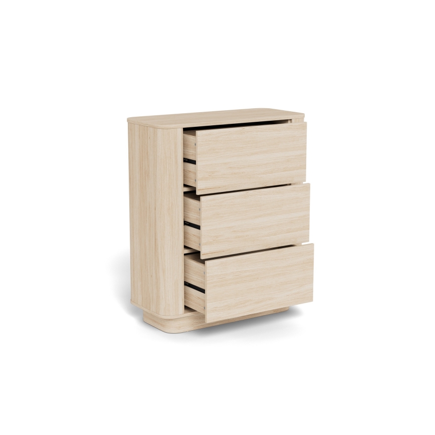 Komoda MADERA 90x107 cm iz belega hrasta