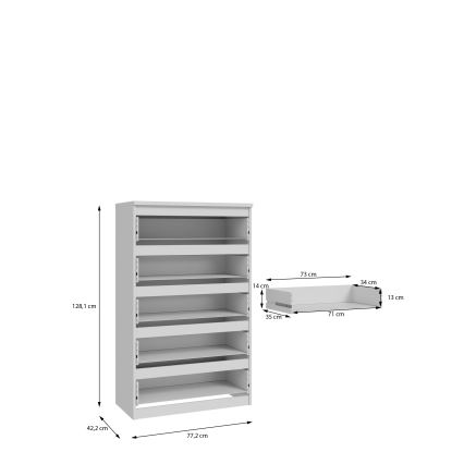 Komoda MAO z predali, bela