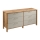 Komoda MENTA 170x81x47 cm hrast wotan/siva