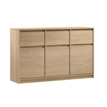 Komoda MIYABI 138x86x40 cm hrast Cremona