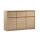 Komoda MIYABI 138x86x40 cm hrast Cremona