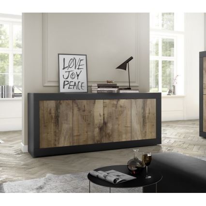 Komoda NERILA črna/rjava