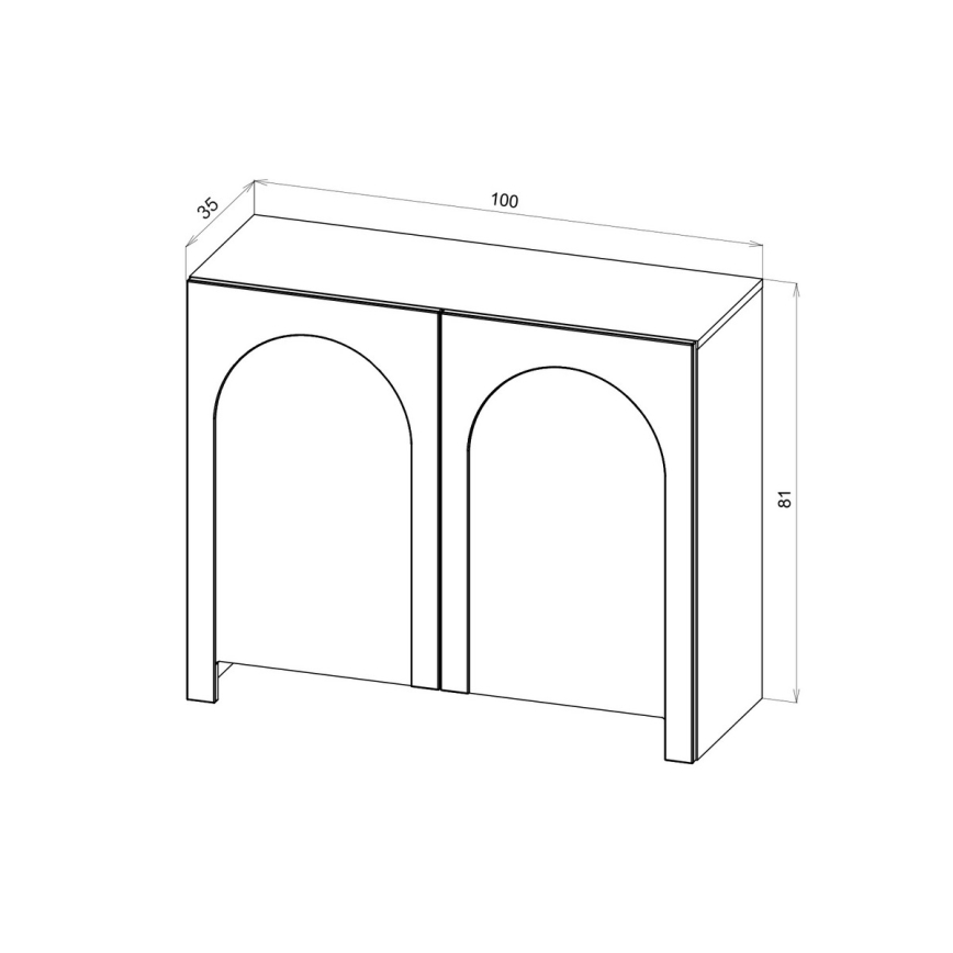 Komoda NIO kašmir/bežna