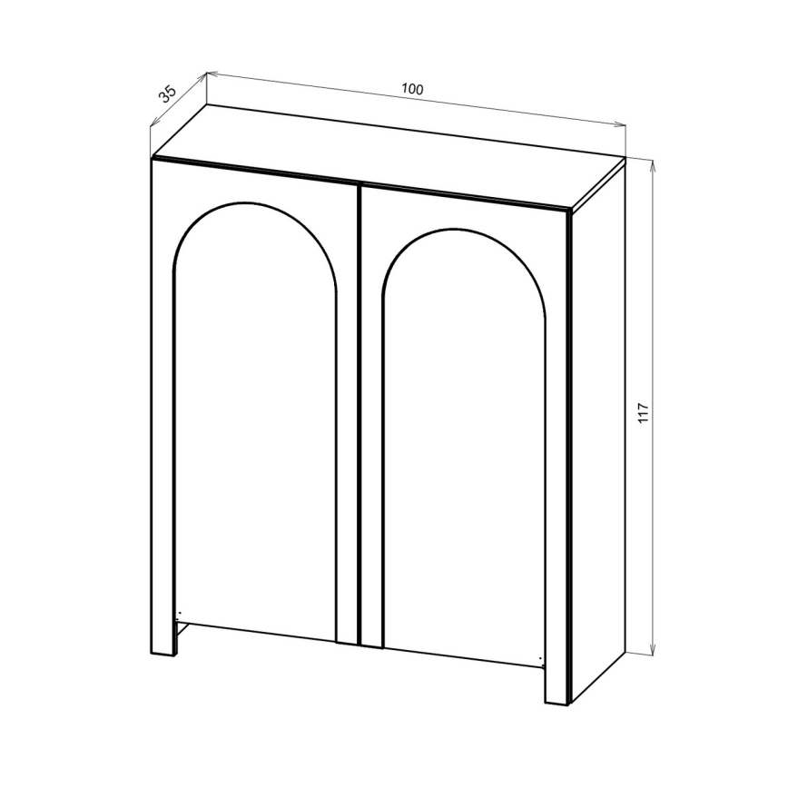 Komoda NIO v antracitu