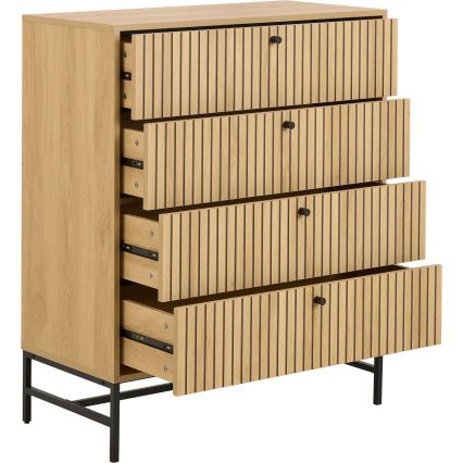 Komoda OLIVIA z predali, hrast