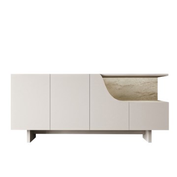 Komoda ORBIS 180x40 cm kremna/bežna