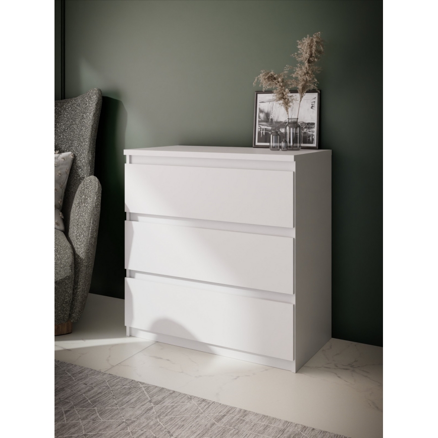 Komoda s predali MAO bela