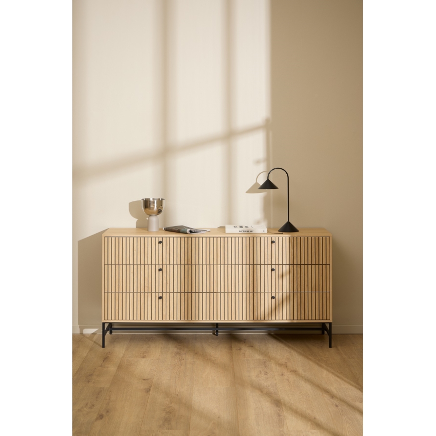 Komoda s predali OLIVIA hrast