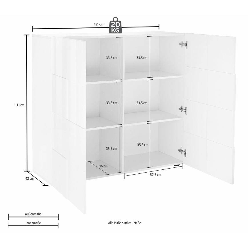 Komoda SERIAN hrast sonoma