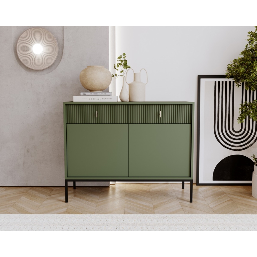 Komoda SUE zelena/črna