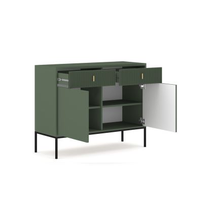 Komoda SUE zelena/črna