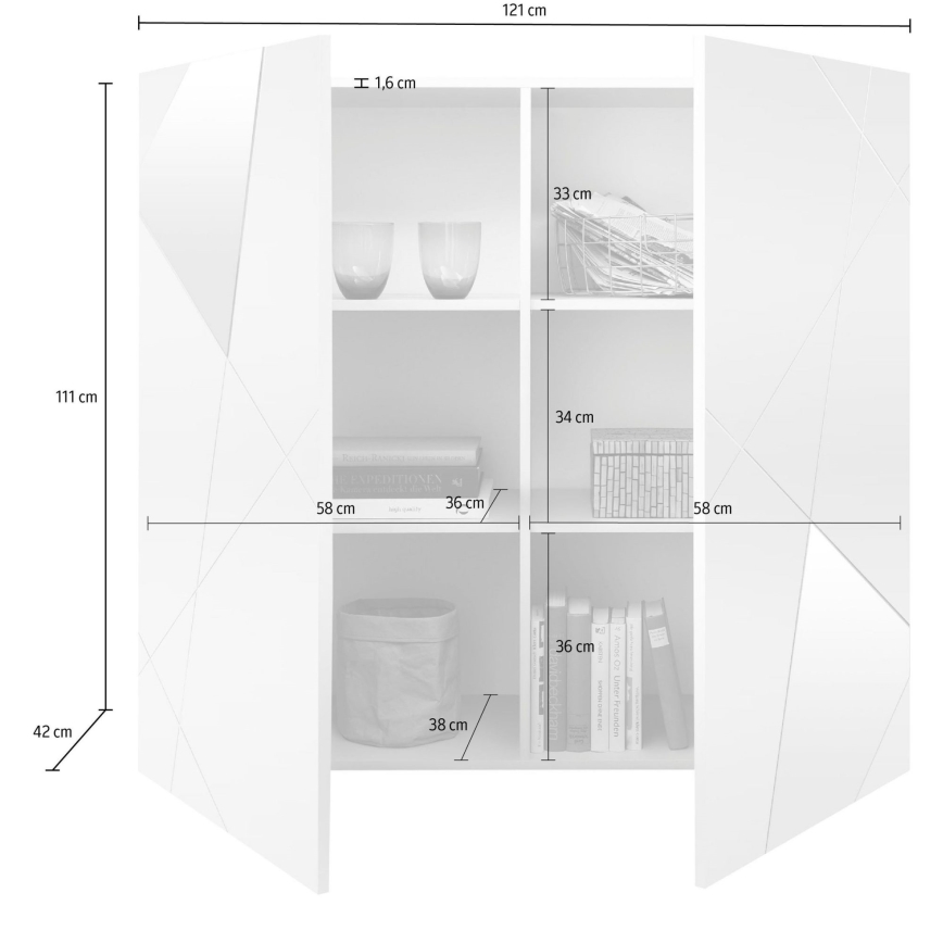 Komoda TAVRI v antracitu