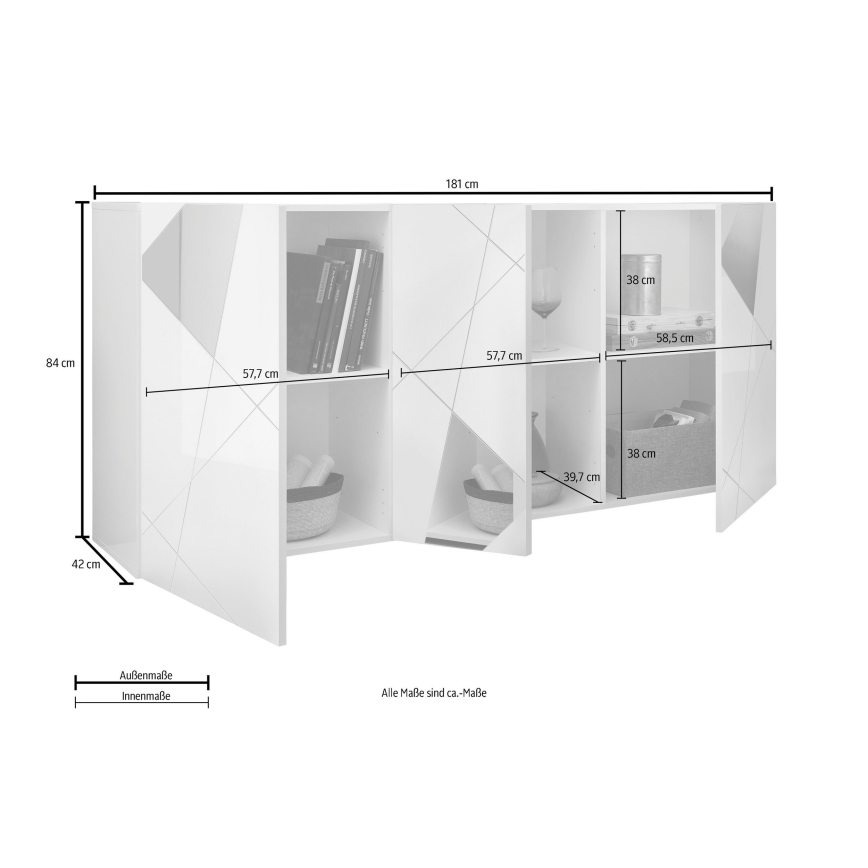 Komoda TAVRI v antracitu