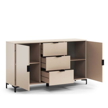 Komoda z predali in vrati LORA bež