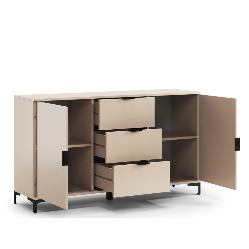 Komoda z predali in vrati LORA bež