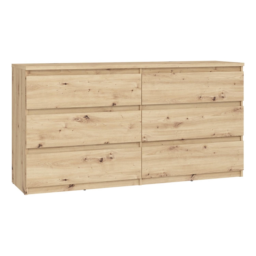 Komoda z predali MAO, artisanski hrast