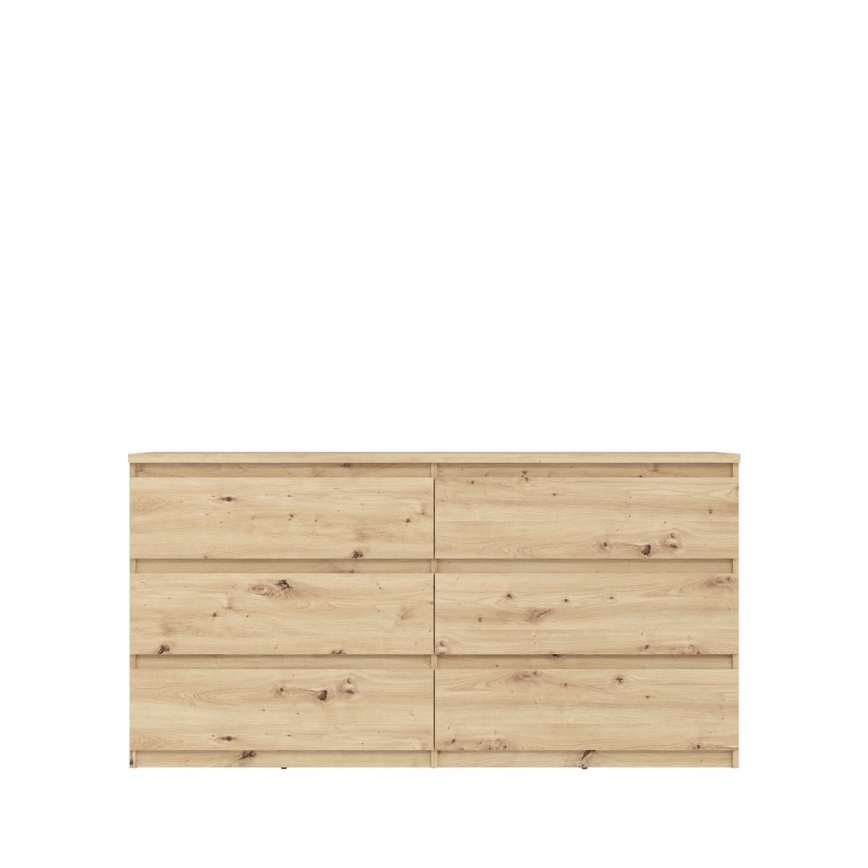 Komoda z predali MAO, artisanski hrast