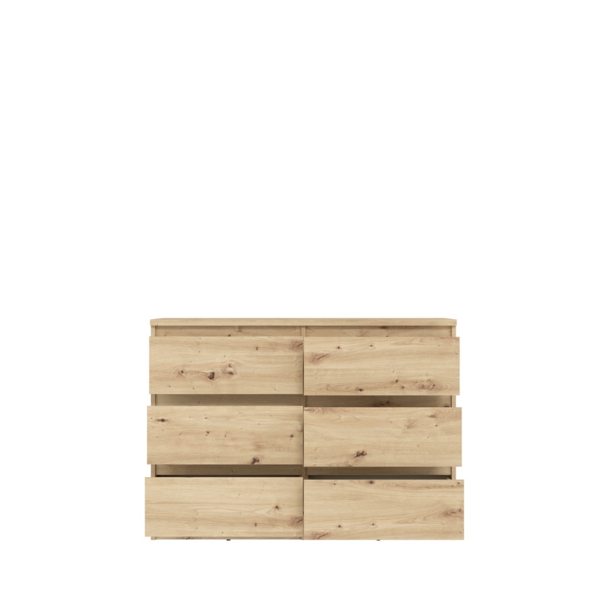 Komoda z predali MAO, hrast Artisan