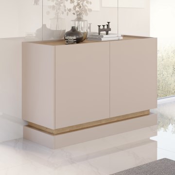 Komoda ZARPANT 120x75 cm bež/ hrast Cremona