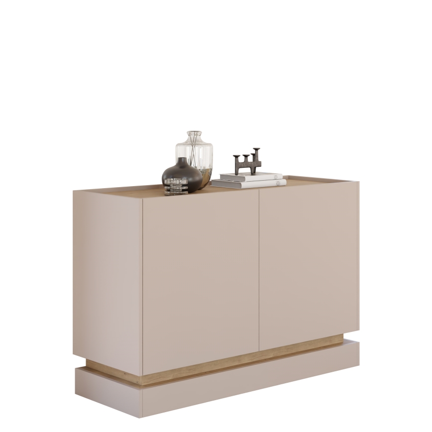 Komoda ZARPANT 120x75 cm bež/ hrast Cremona