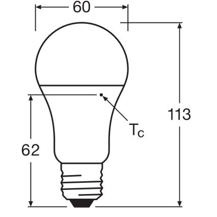Komplet 10x LED žarnic CLASSIC A75 E27/10W/230V 4000K - Osram