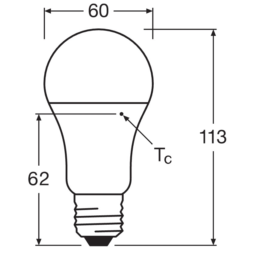 Komplet 10x LED žarnica CLASSIC A75 E27/10W/230V 2700K - Osram