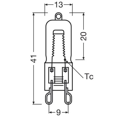 Komplet 10x žarnic za pečico HALOPIN G9/40W/230V 2700K - Osram
