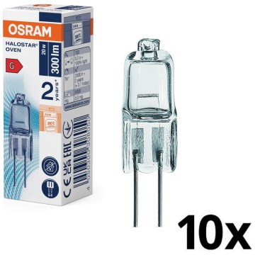 Komplet 10x žarnic za pečico HALOSTAR G4/20W/12V 2700K - Osram