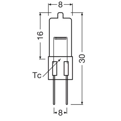 Komplet 10x žarnic za pečico HALOSTAR G4/20W/12V 2700K - Osram