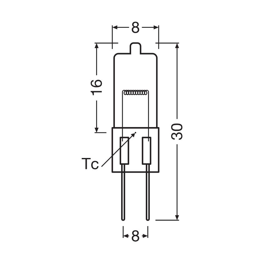 Komplet 10x žarnic za pečico HALOSTAR G4/20W/12V 2700K - Osram