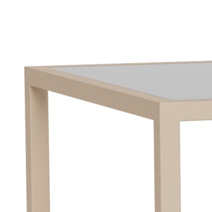Komplet 2 kosov konferenčnih mizic SARON 90x50 cm siva/prozorna