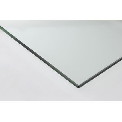 Komplet 2 kosov konferenčnih mizic SARON 90x50 cm siva/prozorna