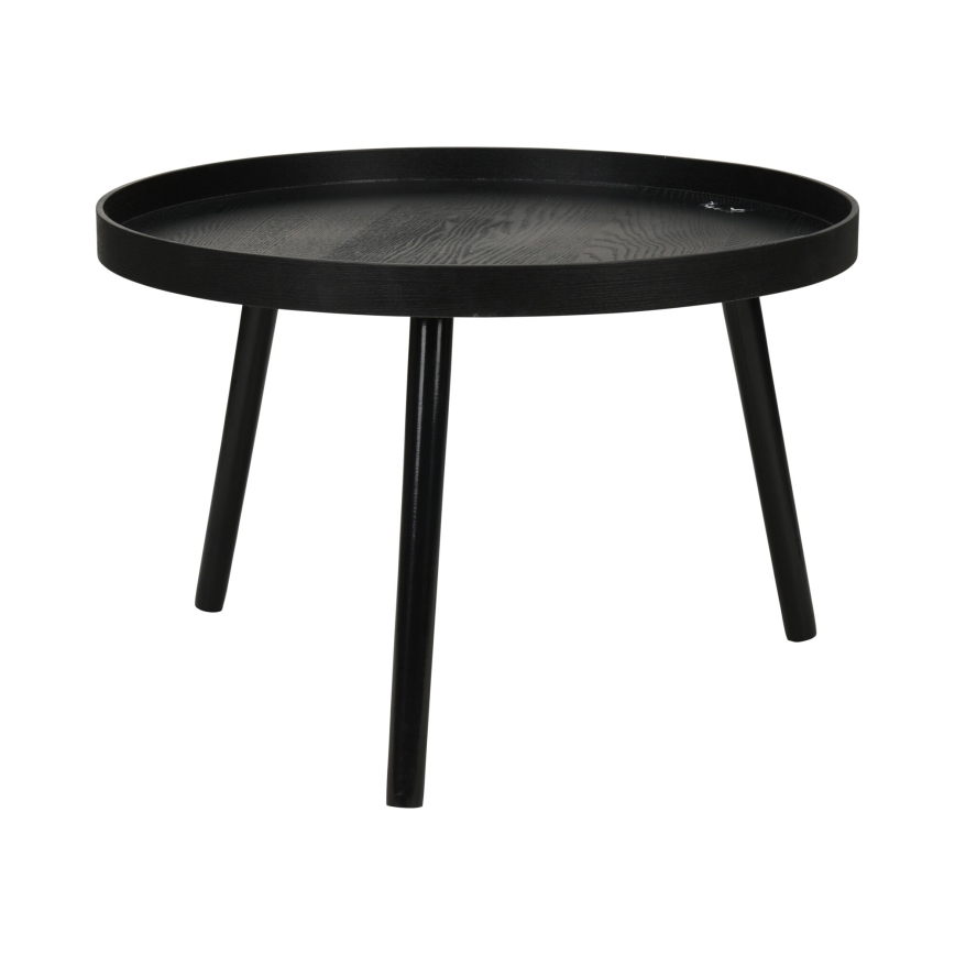 Komplet 2 kosov konferenčnih mizic VERDE, premer 60/38 cm, črne
